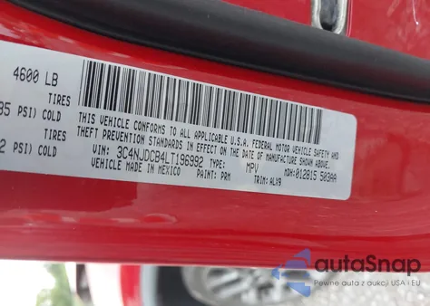 2020 Jeep Compass Limited from USA, damaged, VIN 3C4NJDCB4LT196992